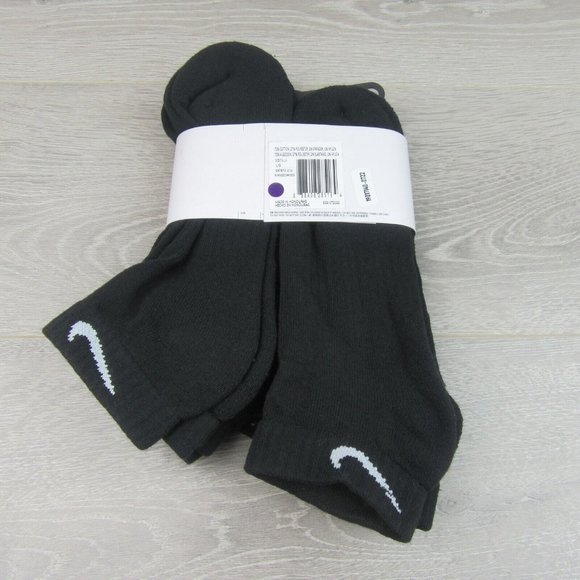 Nike Everyday Cushion Low Socks Black 6 Pack Mens Size 8-12 NEW - Picture 5 of 6